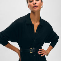 Cashmere Collared Duster Cardigan