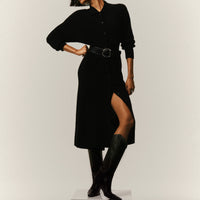 Cashmere Collared Duster Cardigan