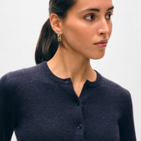 Cashmere Crewneck Cardigan