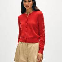 Cashmere Crewneck Cardigan