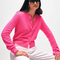Cashmere Crewneck Cardigan