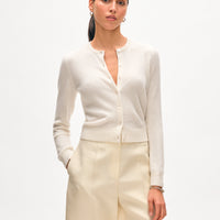 Cashmere Crewneck Cardigan