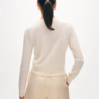 Cashmere Crewneck Cardigan