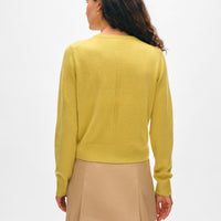 Cashmere Crewneck Cardigan