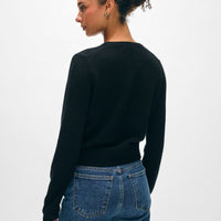 Cashmere Crewneck Cardigan