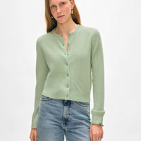 Cashmere Crewneck Cardigan