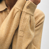 Cashmere Embroidered Trim Button Down Shirt