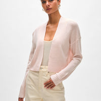 Cashmere Open Front Cardigan