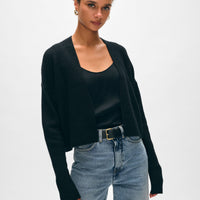 Cashmere Open Front Cardigan