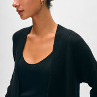 Cashmere Open Front Cardigan