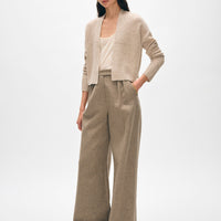 Cashmere Open Front Cardigan