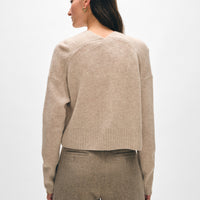 Cashmere Open Front Cardigan
