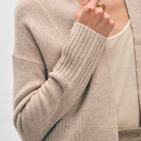 Cashmere Open Front Cardigan