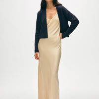 Cashmere Open Front Cardigan