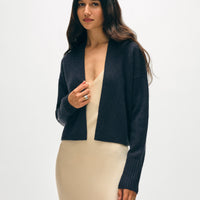 Cashmere Open Front Cardigan