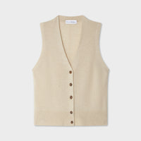 Cashmere Button Vest