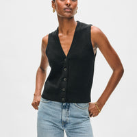 Cashmere Button Vest