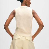 Cashmere Button Vest