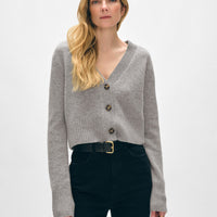 Cashmere Button Cardigan