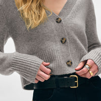 Cashmere Button Cardigan