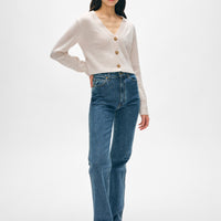 Cashmere Button Cardigan