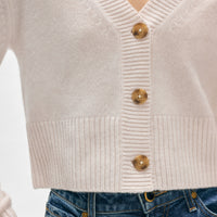 Cashmere Button Cardigan