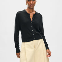 Superfine Cashmere Button Cardigan
