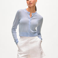 Superfine Cashmere Button Cardigan