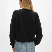 Linen Blend Ribbed Cardigan