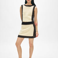 Hand-Crochet Cotton Mini Skirt