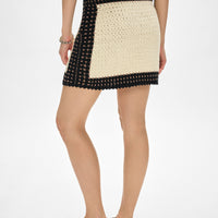 Hand-Crochet Cotton Mini Skirt