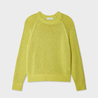 Fine Cotton Bouclé Mesh Sweatshirt