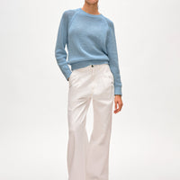 Fine Cotton Bouclé Mesh Sweatshirt