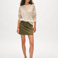 Fine Cotton Bouclé Mesh Sweatshirt