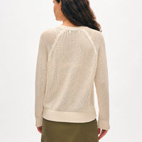 Fine Cotton Bouclé Mesh Sweatshirt