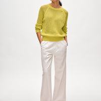 Fine Cotton Bouclé Mesh Sweatshirt