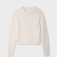 Cashmere Cable Crewneck