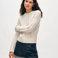 Cashmere Cable Crewneck