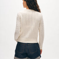 Cashmere Cable Crewneck
