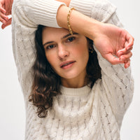 Cashmere Cable Crewneck