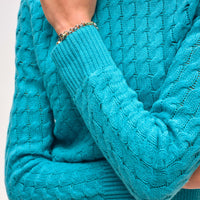 Cashmere Cable Crewneck