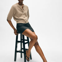 Cashmere Short Sleeve Cardigan