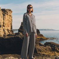 Superfine Organic Cotton Striped Pant