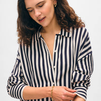 Superfine Organic Cotton Striped Shirt