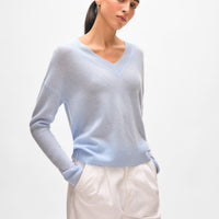 Cashmere Featherweight V Neck
