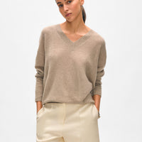Cashmere Featherweight V Neck