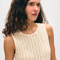 Hand Crochet Lofty Cotton Tank