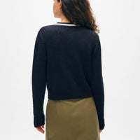 Lofty Cotton Crochet Trim Cardigan