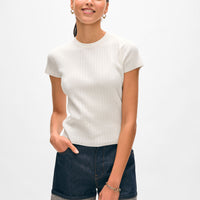 Paperfine Pointelle T-shirt