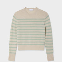 Cashmere Striped Crewneck